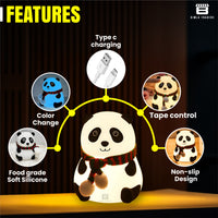CRAE Panda Night Lamp for Kids | Adorable Room Decor & Lover Gifts for Teen Girls Boys | Night Light for Cute Baby Room,Table,Beside