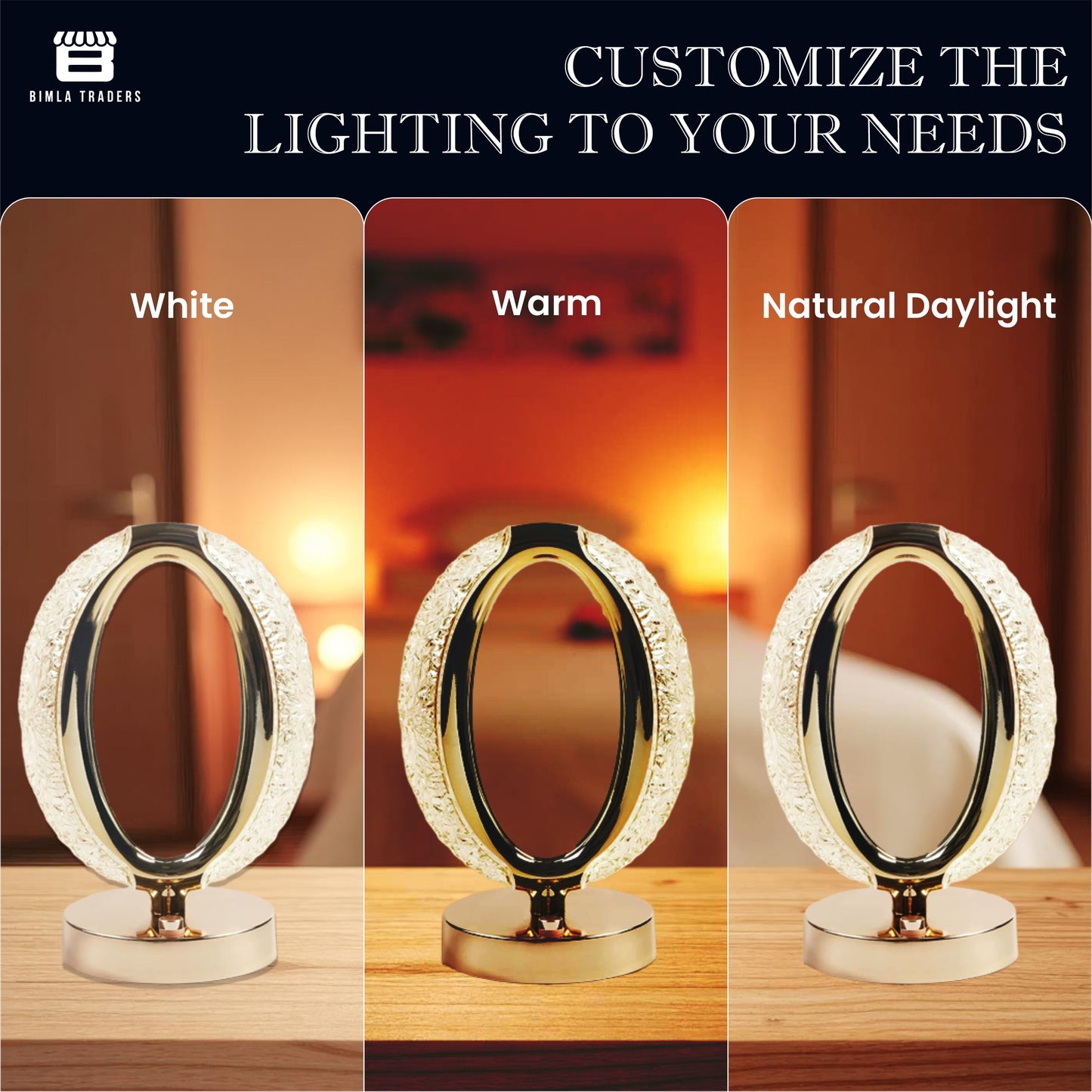 CRAE Acrylic Night Desk Lamp, Portable, Romantic Acrylic Night Desk Lamp for Bedroom, Home Furnishing Decoration