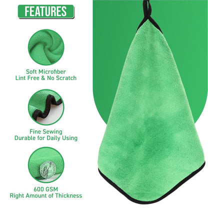 BTfash Microfiber Cleaning Cloth, Highly Absorbent,Lint and Streak Free