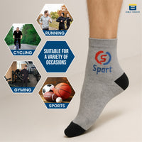 BTfash Solid Ankle Socks for Men & Women Multicolor Free Size, Colours Would Vary