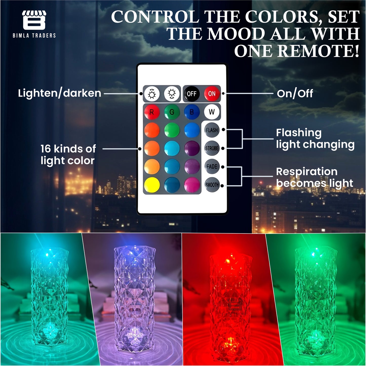 Crystal Table Desk Lamp