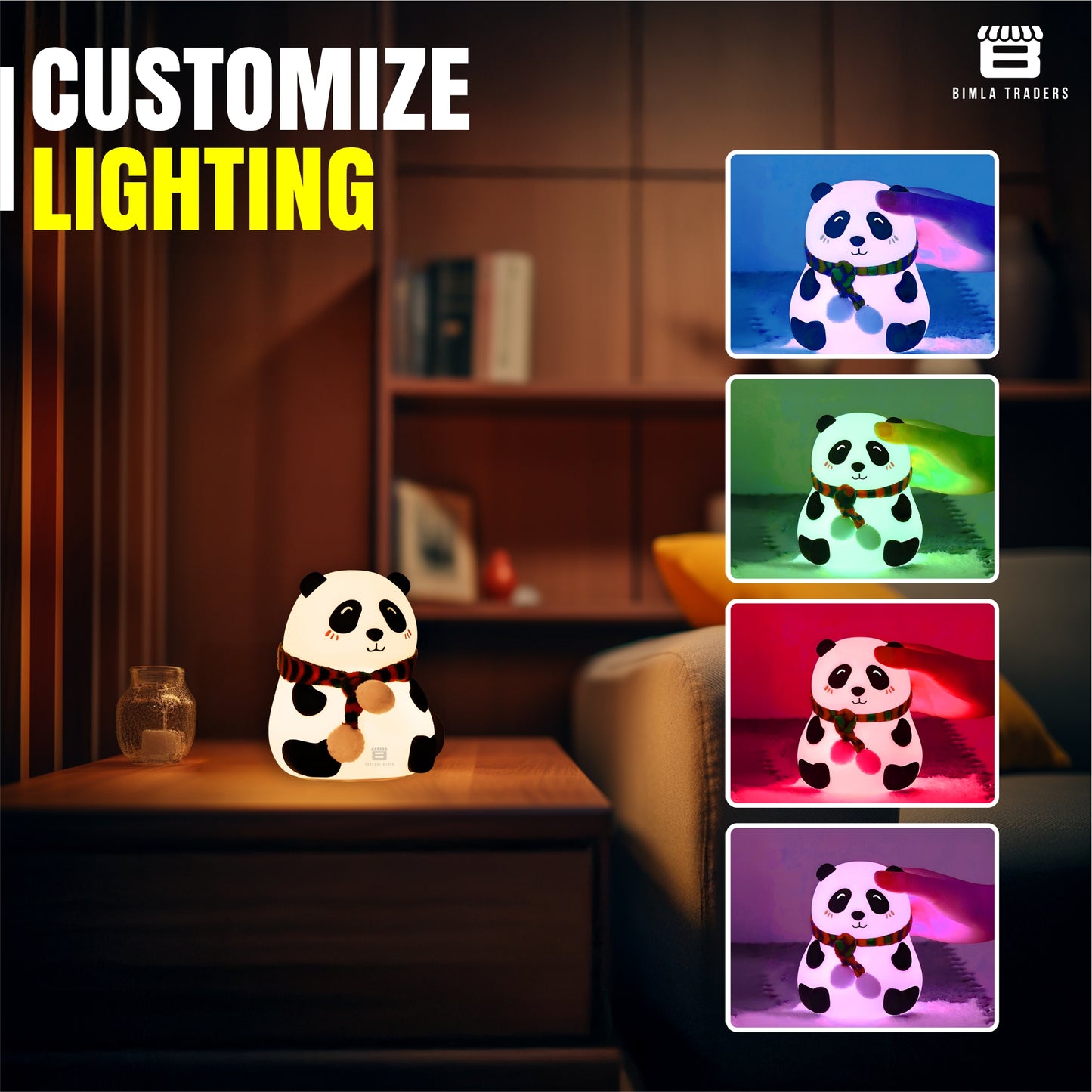Panda Night Lamp for Baby, Kids, teenagers and Adults