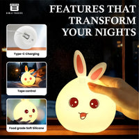 Rabbit LED Lamp for Kids, Teens, Girls, Boys & Baby Room Decor