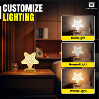 Crystal Star Table Lamp For Bedroom Living Room
