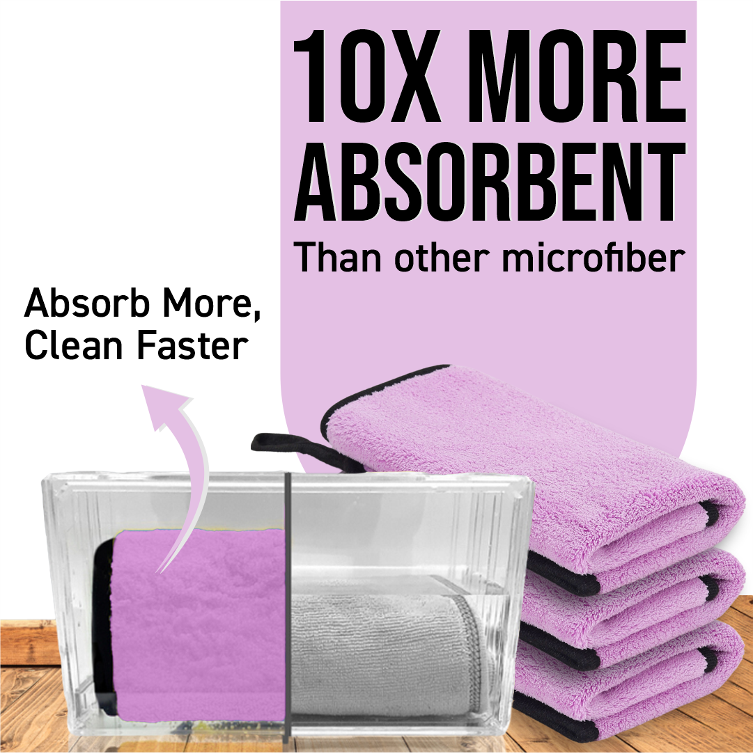 BTfash Microfiber Cleaning Cloth, Highly Absorbent,Lint and Streak Free