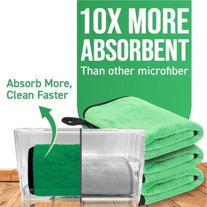 BTfash Microfiber Cleaning Cloth, Highly Absorbent,Lint and Streak Free