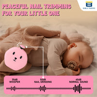 BTfash Baby Nail Trimmer with Grinding Heads, Electric Nail File for Newborns, Infants & Toddlers, Gentle & Safe Nail Care Kit, Quiet Operation, Baby Manicure Set.