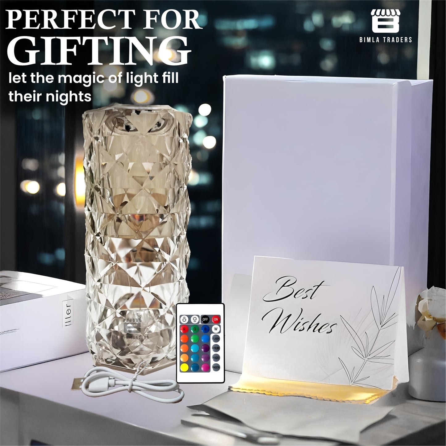 Crystal Table Desk Lamp