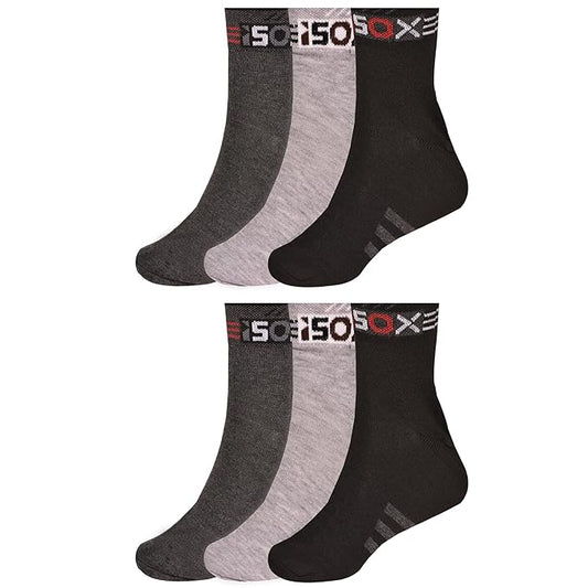 Btag Solid Ankle Socks for Men & Women, Multicolor, Free Size