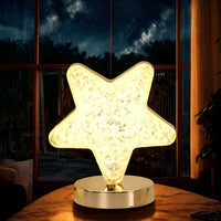 Crystal Star Table Lamp For Bedroom Living Room