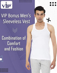 VIP Men Regular Fit Vest Pack of 2