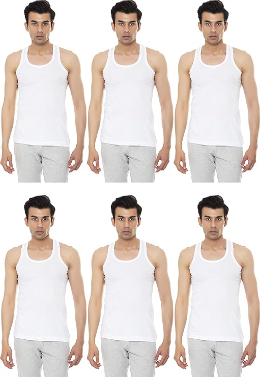 VIP Men Regular Fit Vest Pack of 6