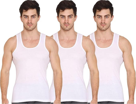 VIP Supreme Men's Cotton Vest (Pack of 3)