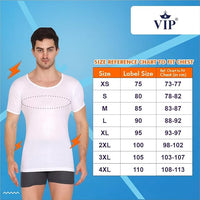 VIP Supreme Mens Round Neck Half Sleeve Cotton Vest. Pack of 1 (White/Assorted)
