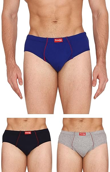 VIP Frenchie Plus Men's Cotton Brief (Pack of 3)