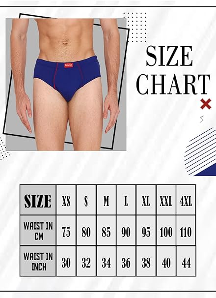 VIP Frenchie Plus Men's Cotton Brief (Pack of 6)