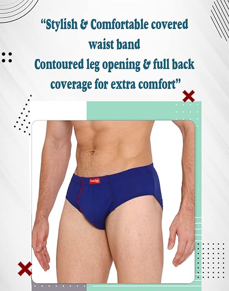 VIP Frenchie Plus Men's Cotton Brief (Pack of 6)