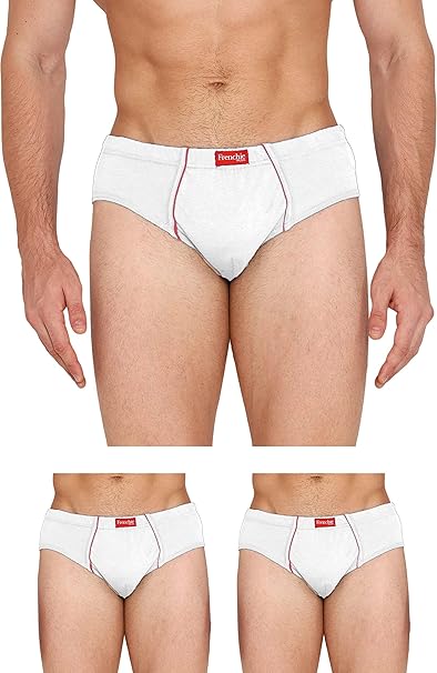 VIP Frenchie Plus Men's Cotton Brief (Pack of 3)