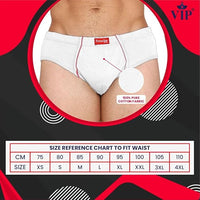 VIP Frenchie Plus Men's Cotton Brief (Pack of 3)