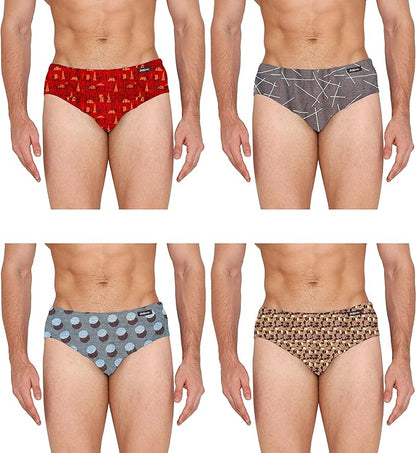 VIP Men's Cotton Briefs (Pack of 4)