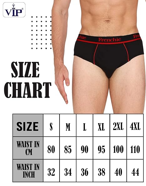 VIP Frenchie Pro Outer Elastic Men's Cotton Briefs (Pack of 2)
