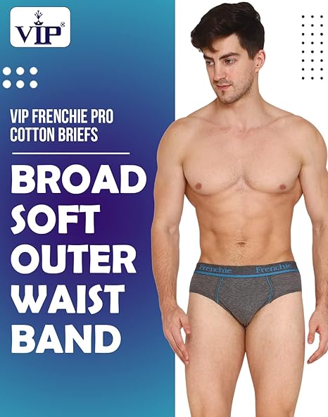 VIP Frenchie Pro Cotton Briefs - Assorted Pack of 3