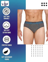 VIP Frenchie Pro Cotton Briefs - Assorted Pack of 3