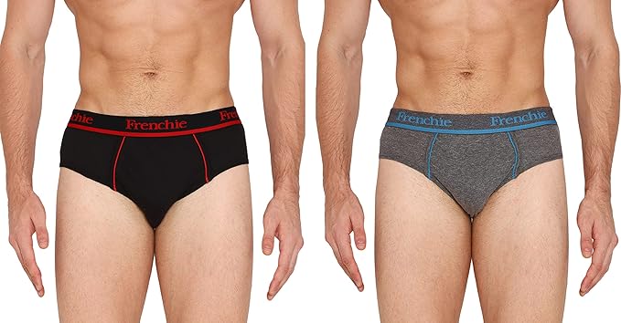 VIP Frenchie Pro Outer Elastic Men's Cotton Briefs (Pack of 2)