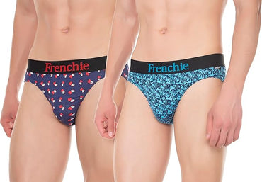 VIP Frenchie Pro Outer Elastic Men's Cotton Briefs (Pack of 2)