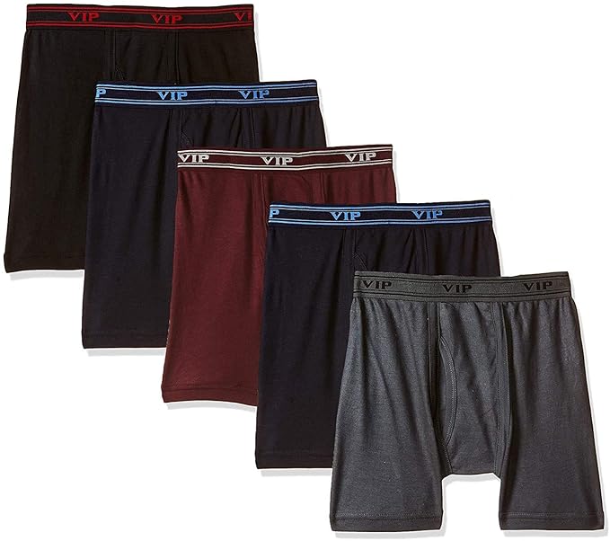 VIP Men's Cotton Interlock Trunks (Pack of 5)