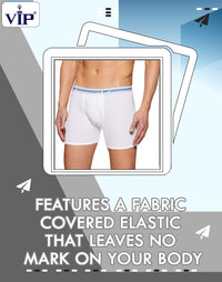 VIP Advanta Men's 100% Ribbed Cotton Long Underwear. Pack of 1 (White/Assorted)