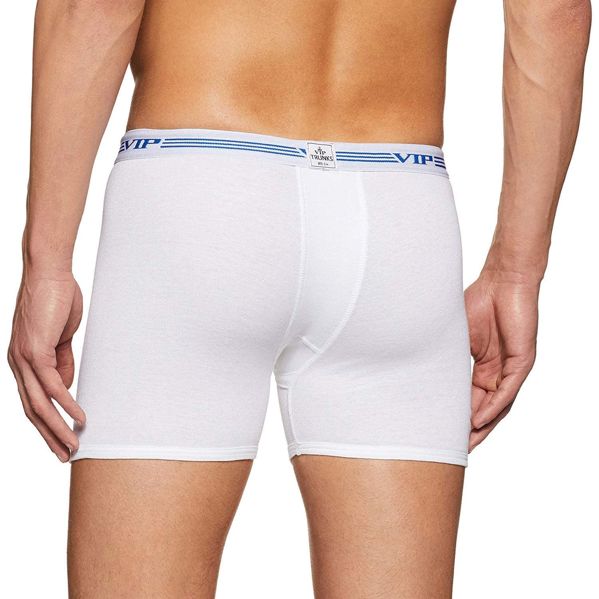 VIP Advanta Men's 100% Ribbed Cotton Long Underwear. Pack of 1 (White/Assorted)