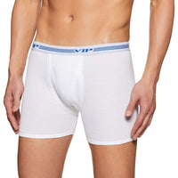 VIP Advanta Men's 100% Ribbed Cotton Long Underwear. Pack of 1 (White/Assorted)