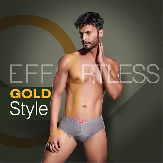 VIP Gold Y-Front Men's 100% Cotton Brief - Pack of 5