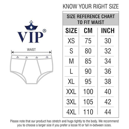 VIP Gold Y-Front Men's 100% Cotton Brief - Pack of 3