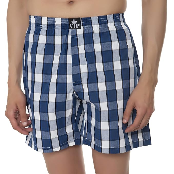 VIP Men's Cotton Boxer Shorts (Pack of 2)