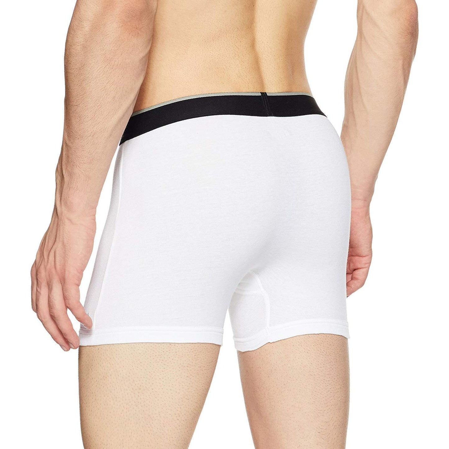 VIP Men's Regal Collection 100% Cotton 1x1 Rib Trunk Pack of 1 (1300_White_Assorted)
