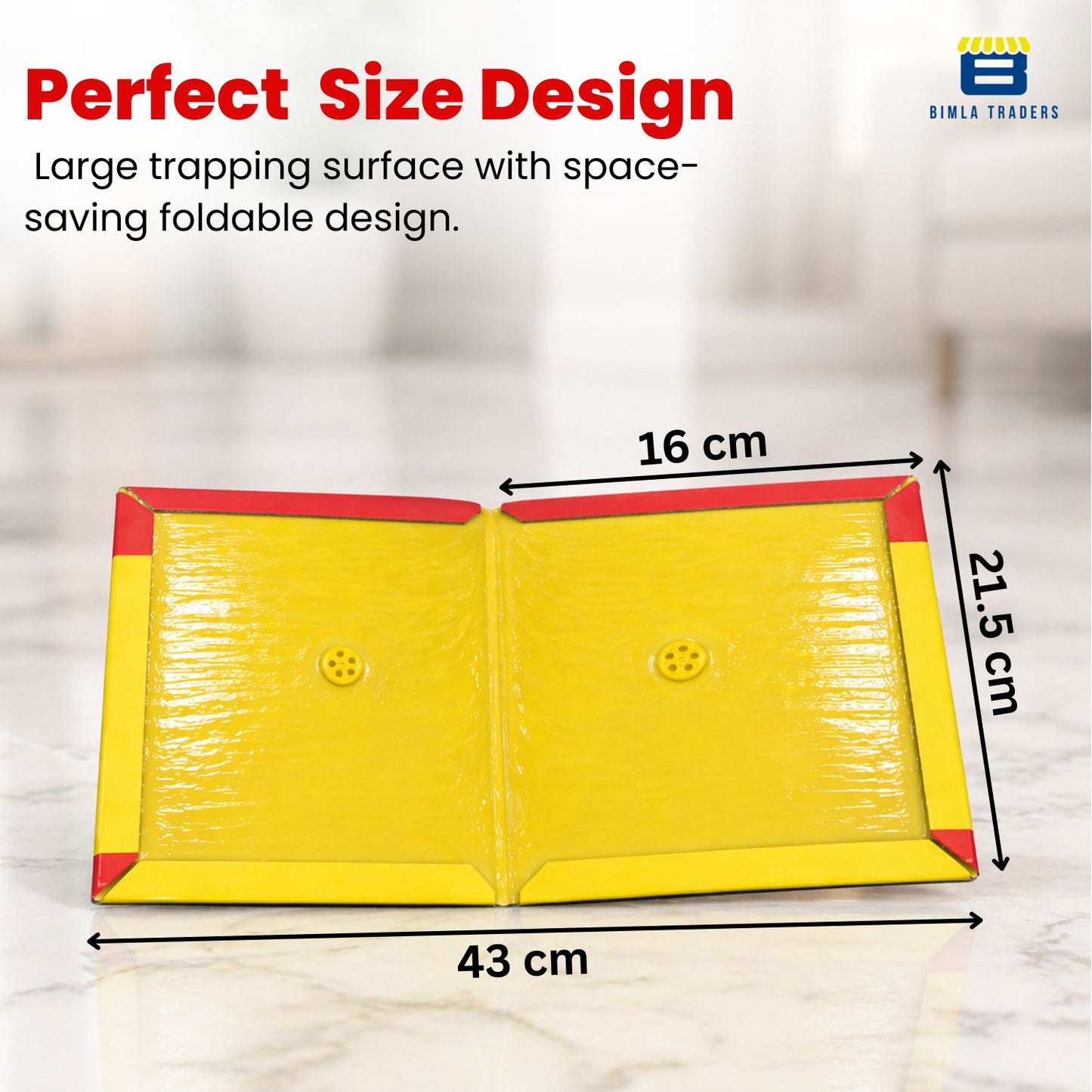 Btag Sticky Trap for Insects Pack of 3 Sheets| for Garden & Agriculture to Control Whiteflies, Aphids, Thrips, Jassids| Fly Catcher Insect Catcher Glue Trap.