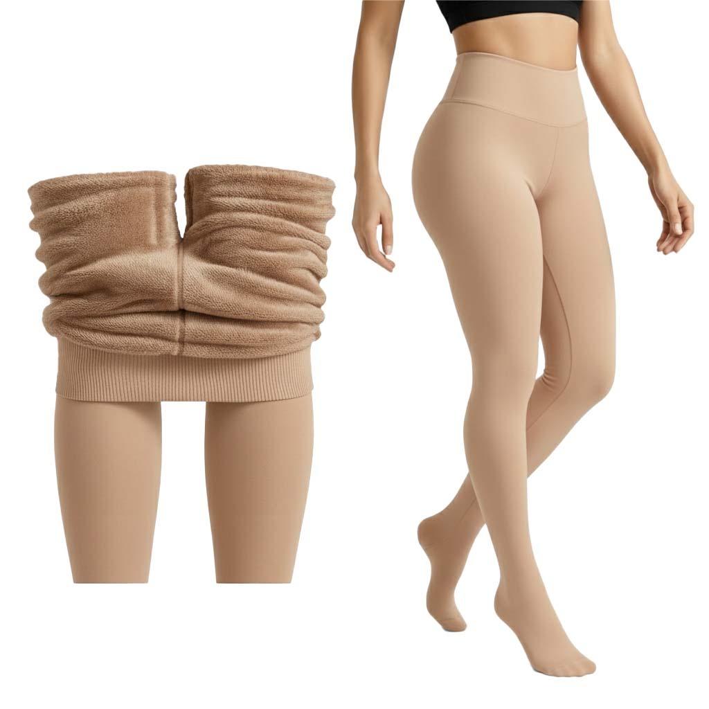Bimla Traders Women Winter Fur Leggings | Mild Winter Thermal Leggings for 10-18°C | Soft Fleece-Lined Stretch Winter Wear Bottoms