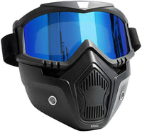 Btag Goggle Mask Anti Scratch UV Protective Open Face & Eyewear Windproof Unisex