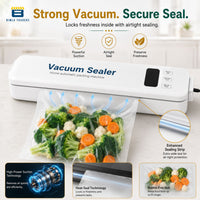 Bimla Traders Vacuum Sealer Machine – Food Preservation & Vacuum Packaging for Snacks, Vegetables, Meat | Small Kitchen Appliance for Home & Garden | Easy Vacuum Sealing for Freshnes. Pack of 1