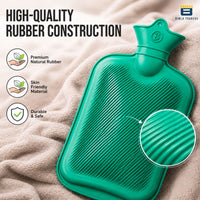 Bimla Traders Hot Water Bag (2Ltr) for Pain Relief | Non-Electric Rubber Heating Bottle Period Cramps, Body Aches | Long Heat Retention