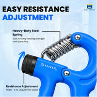 Bimla Traders Advanced Hand Grip Exerciser with Counter – Heavy-Duty 60 KG Forearm & Wrist Strength Trainer