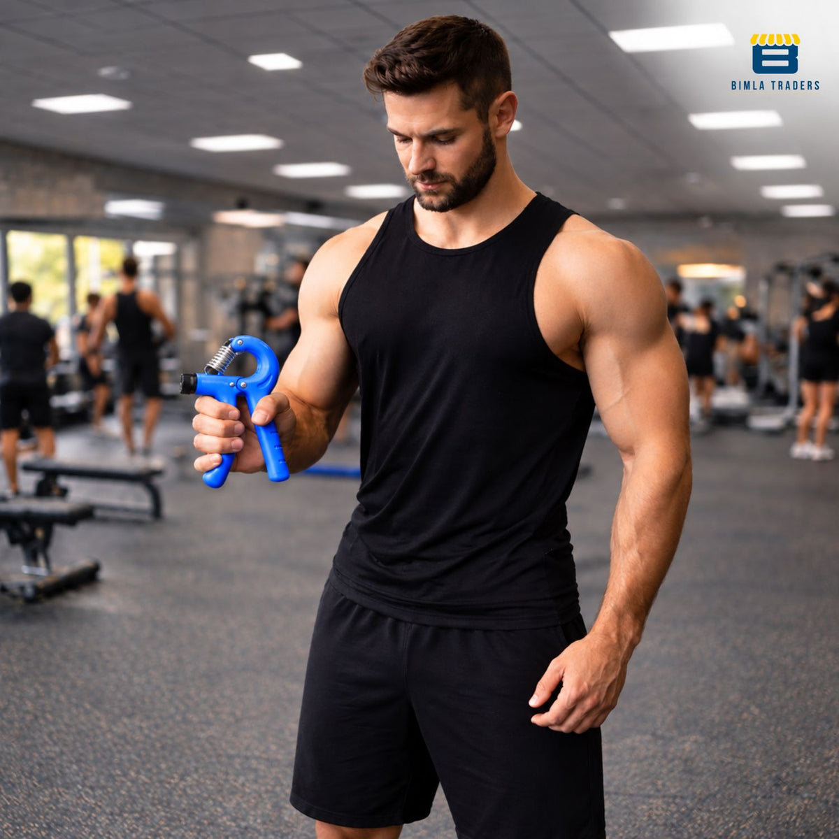 Bimla Traders Advanced Hand Grip Exerciser with Counter – Heavy-Duty 60 KG Forearm & Wrist Strength Trainer