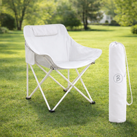 Bimla Traders Foldable Camping Chair with Carry Bag, Portable Outdoor Folding Chair for Camping, Picnic, Garden and Travel, Heavy Duty Metal Frame.