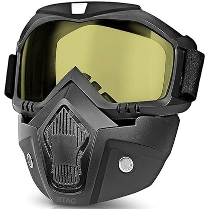 BTfash Goggle Mask Anti Scratch UV Protective Open Face & Eyewear Windproof Unisex