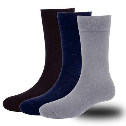 Master Piece Men's Business Formal Cotton Socks Pack of 3