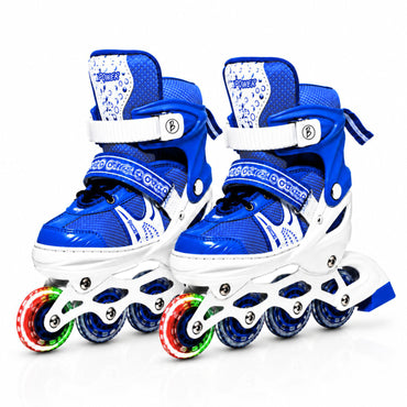 Btag Kids Inline Skates with 4 Wheels | Adjustable Roller Skate Shoes for Boys & Girls | Comfortable & Durable Skating Shoes | 1 Pair