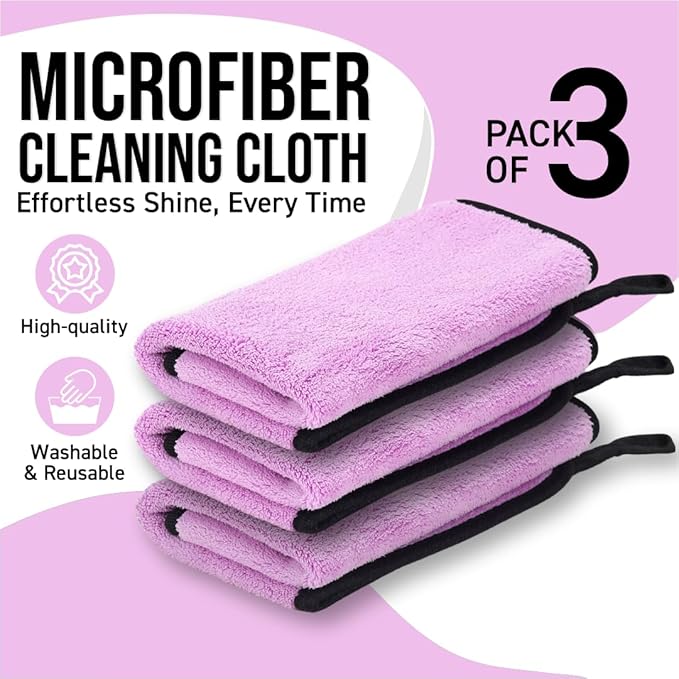Bimla Traders Microfiber Cleaning Cloth, Highly Absorbent,Lint and Streak Free