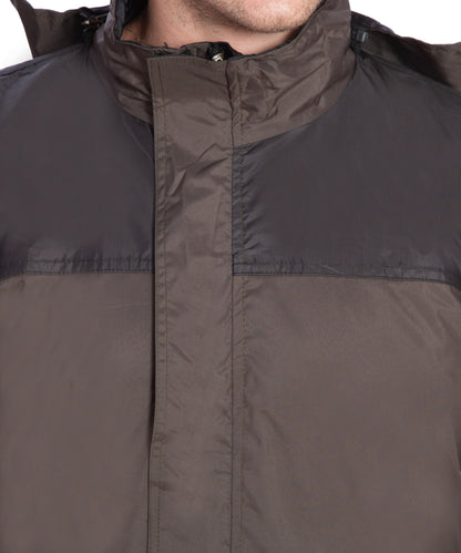 BTfash Two color Waterproof Rainsuit For Men,Men Bike Rain Suit Rain Jacket Suit Inner Mobile Pocket